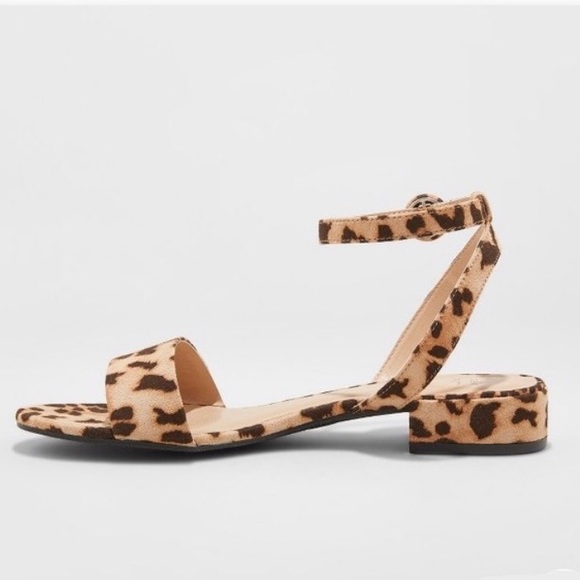 A New Day Winona Ankle Strap Sandal Leopard, NWT - Picture 2 of 3